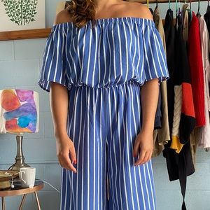 Off the shoulder jumpsuit